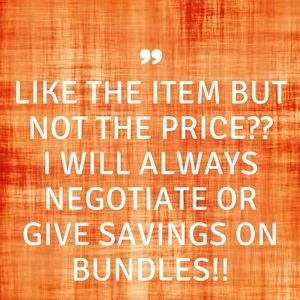 NOTE ABOUT ITEMS AND FEE & OFFER CHART